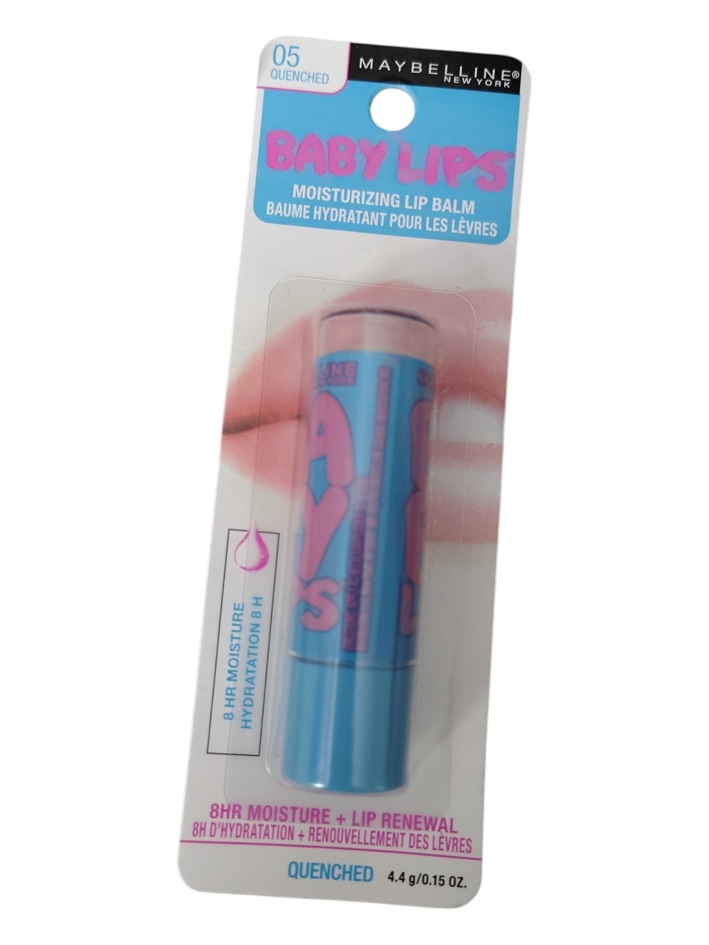 Maybelline Baby Lips Lip Balm — Blue with Pink Accents (Quenched)